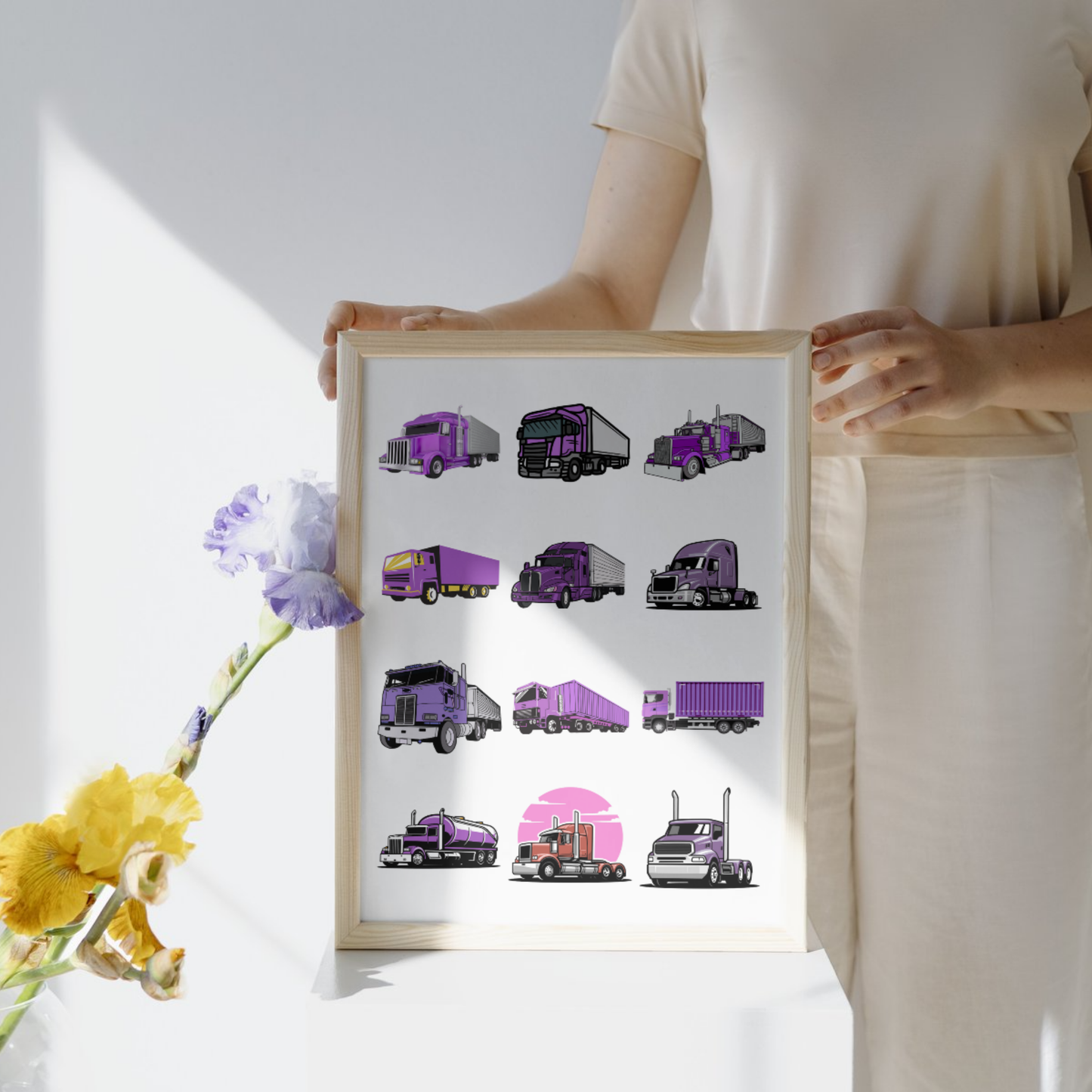 Holiday Sublimation Design – PNG + SVG Poinsettia Ornament Template (Digital Download) – Rig4Trucker