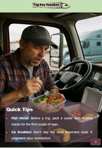 Healthy Habits for Truck Drivers – Free Guide to Eating, Sleeping & Staying Strong on the Road