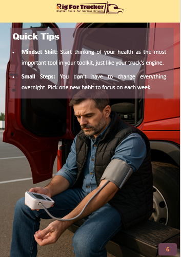 Healthy Habits for Truck Drivers – Free Guide to Eating, Sleeping & Staying Strong on the Road