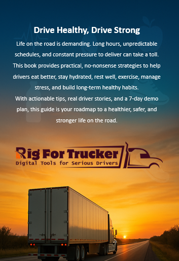 Healthy Habits for Truck Drivers – Free Guide to Eating, Sleeping & Staying Strong on the Road